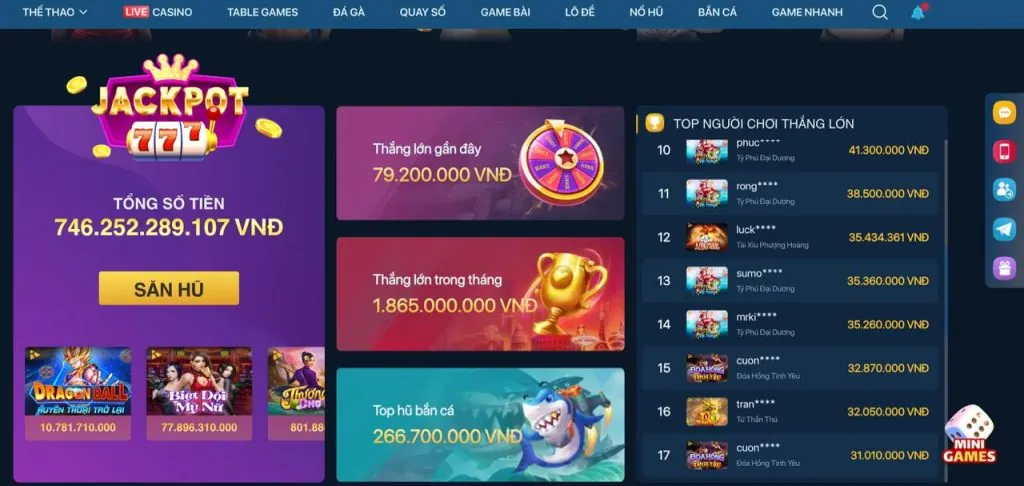 Giao diện game Bắn Cá 1888v sống động